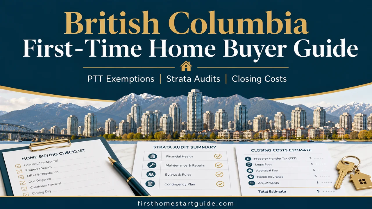 BC First-Time Home Buyer Guide — PTT Exemptions, Strata, Pre-Sales