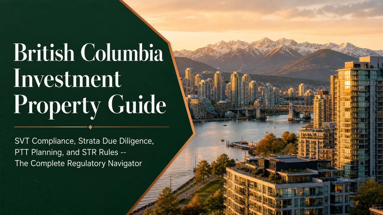BC Investment Property Guide — Navigate SVT, PTT & STR Rules