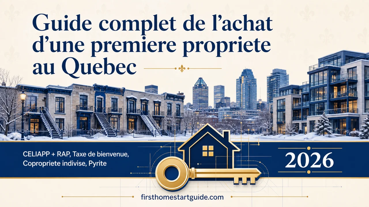 Guide achat première maison Québec — Notaire, CELIAPP, taxe de bienvenue