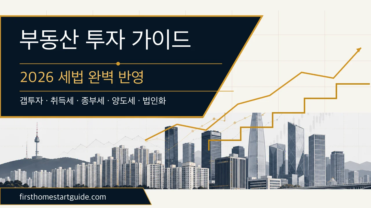 한국 부동산 투자 가이드 — 2026년 세법 기반 실전 매뉴얼