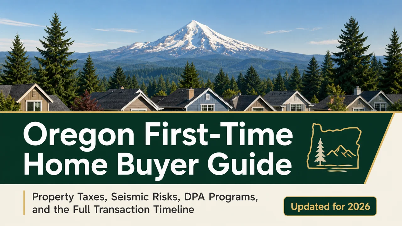 Oregon First-Time Home Buyer Guide — Tax Traps, Seismic Risks, and DPA Programs